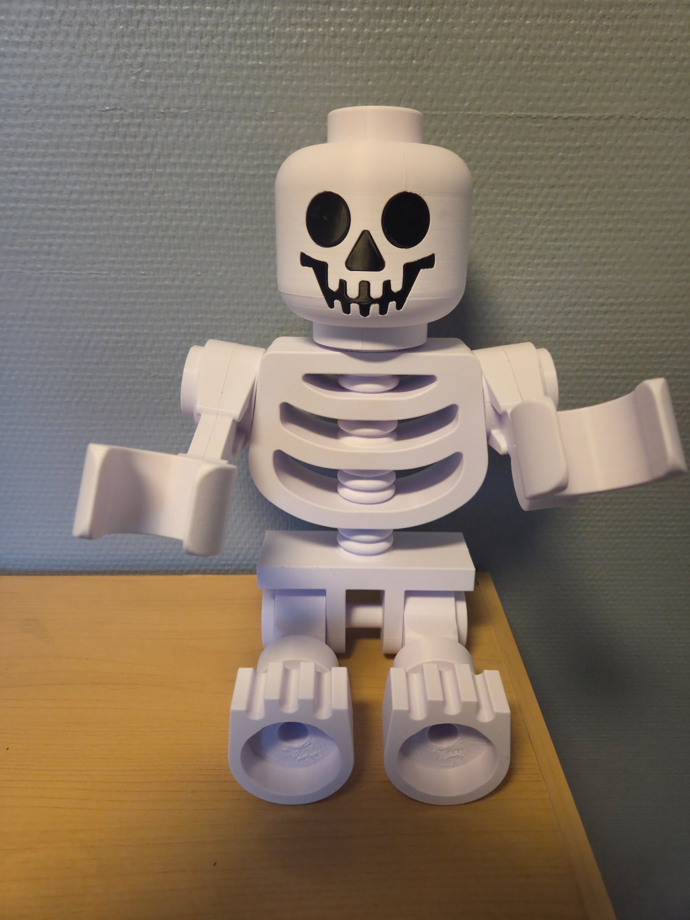 LEGO-inspirert skjelettfigur