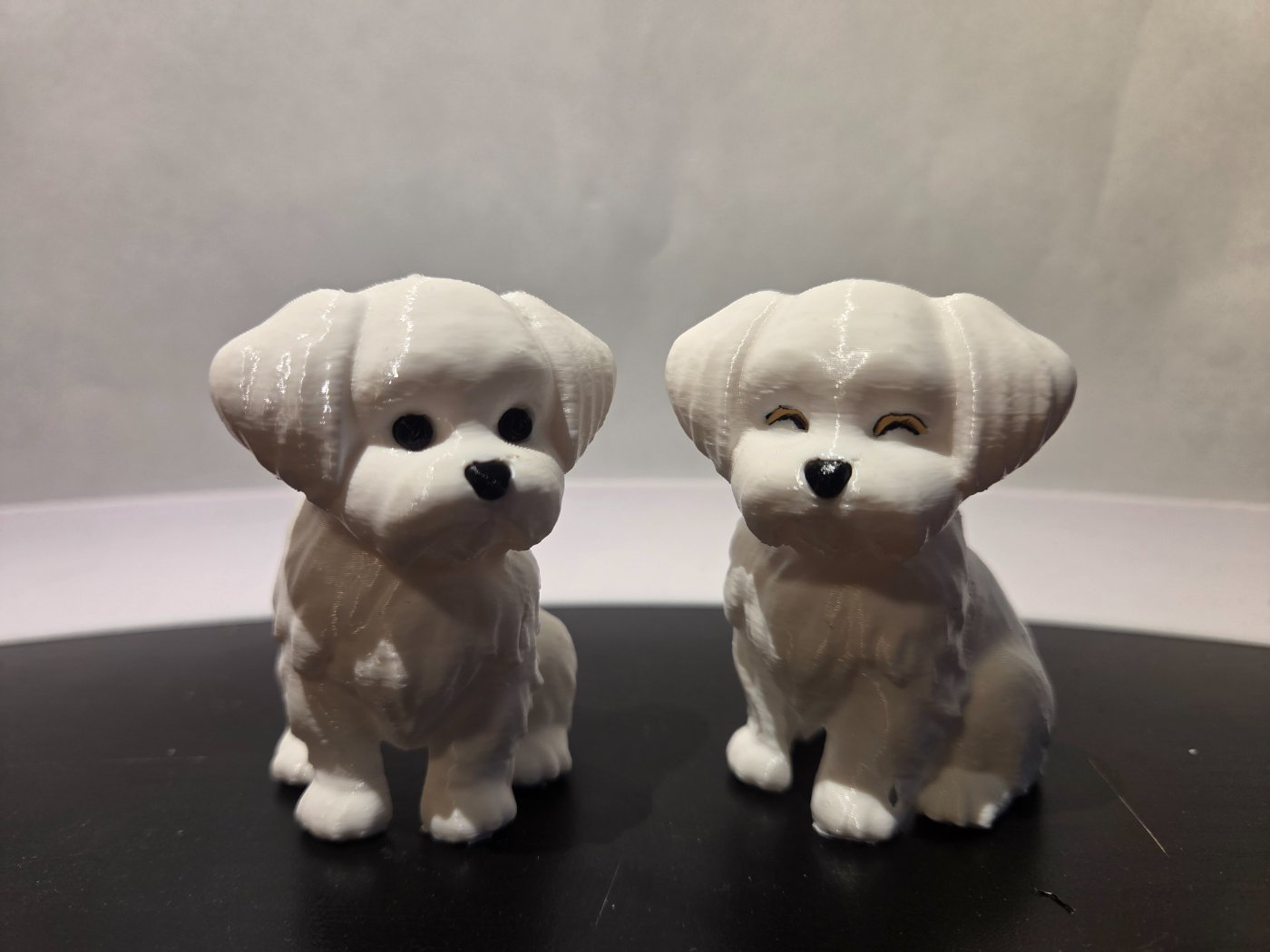 Hvite hundefigurer – par